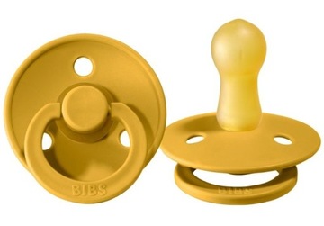 BIBS MUSTARD Smoczek uspokajający kauczuk Hevea S 0-6m