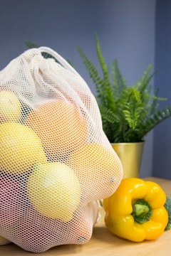 Сумки для покупок из эко-сетки Zero Waste - 6 шт.