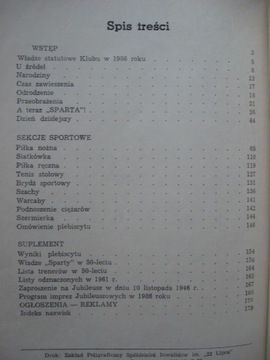 Спарта ЛЮБЛИН История Спарты Люблинец 1936-86 гг.