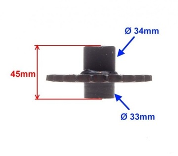 ATV 150 200 Выходная звездочка 23z передняя 24 фрезы