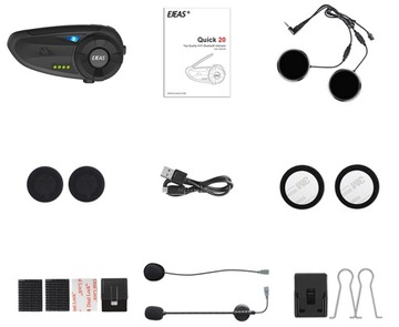 ИНТЕРКОМ EJEAS Q20 МОТОЦИКЛ ИНТЕРКОМ FM-РАДИО