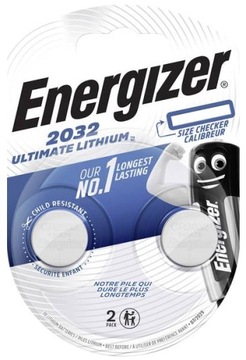 2x BATERIE BATERIA ENERGIZER CR 2032 CR2032 Ultimate Lithium 3V