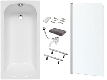 WANNA prostokątna POLIMAT CLASSIC 150x70 PARAWAN