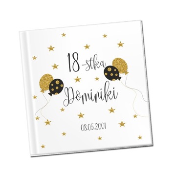 Księga Gości URODZINY GRUBE BIAŁE KARTY 200