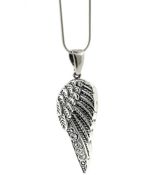 НАБОР СЕРЕБРЯНЫХ УКРАШЕНИЙ КРЫЛЬЯ С ЦИРКОНАМИ SWAROVSKI + БЕСПЛАТНАЯ ГРАВИРОВКА