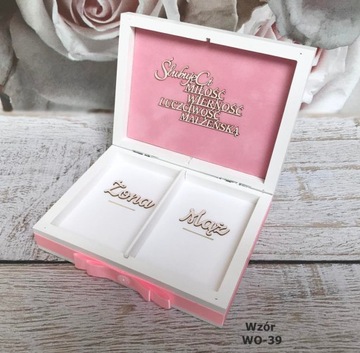 Коробка для обручальных колец, конверты, вешалки U388