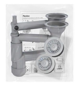 СИФОН НАСТЕННЫЙ РУКОВОДСТВЕННЫЙ 1 КОЛОКОЛЬЧИК ДЛЯ ГРАНИТНОЙ МОЙКИ