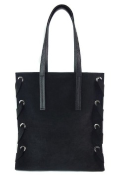 БОЛЬШАЯ ИТАЛЬЯНСКАЯ СУМКА-ШОППЕР, ВЕРБЛЮЖНАЯ ЗАМША