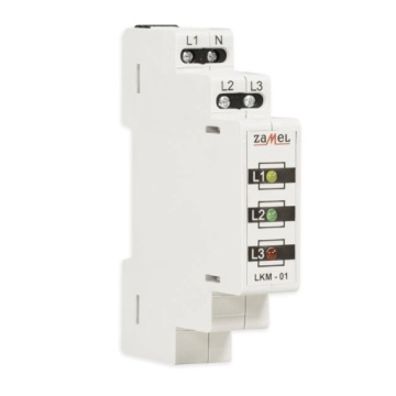 LAMPKA SYGNALIZACYJNA LED 3-KOLORY 3F+N TRÓJFAZOWA