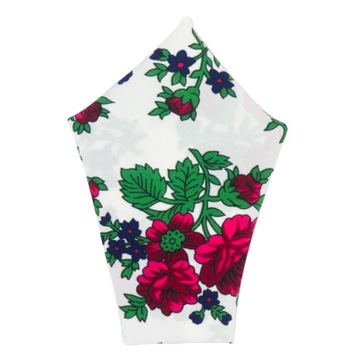 Poszetka biała FOLK ludowy JAKOŚĆ prezent GÓRALSKI