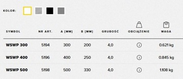 Усиленный стальной кронштейн для полки WSWP400 ZNG
