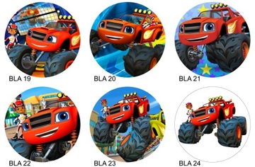 Торт BLAZE MEGAMASZYNY вафельный, насыщенные цвета