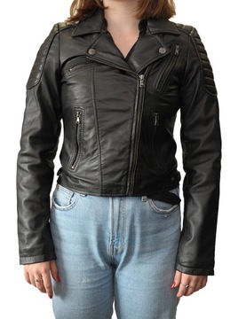 RAMONESKA KURTKA SKÓRZANA DAMSKA MOTOCYKLOWA r.5XL