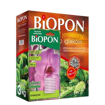 BIOPON NAWÓZ JESIENNY DO IGLAKÓW TUI CISÓW ŚWIERKU