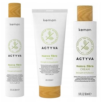 Kemon NUOVA FIBRA Zestaw Szampon+Maska+Krem