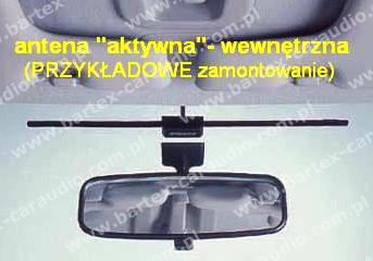 внутренняя антенна на лобовом стекле с усилителем AD002