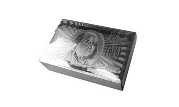 Серебряные игральные карты, сертификат TALIA POKER BOX