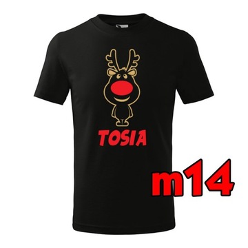 Новогодняя футболка Дед Мороз в подарок Олени 134