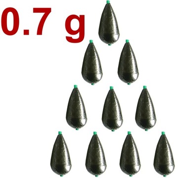 Свинцовая СЛЕЗНАЯ ВЕСА С ИГОЛЬЧИКОЙ ОЛИВКА 0,7 г