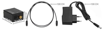 Преобразователь оптического аудиосигнала OPTICAL в RCA