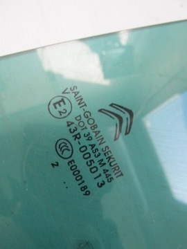 ОКНО ДВЕРИ ЛЕВОЕ ЗАДНЕЕ CITROEN DS5 2012