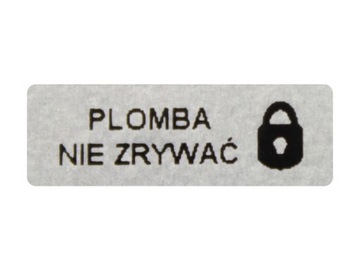 PLOMBY GWARANCYJNE 15x5 AKRYLIT SREBRNY 250SZT