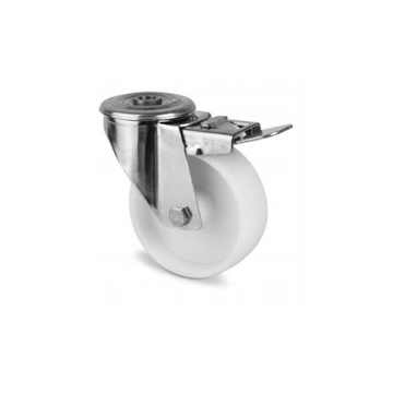 Поворотный ролик 125 мм для отверстия 10 мм 180 кг INOX