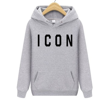 BLUZA ICON Z KAPTUREM KANGURKA uni męska damska S