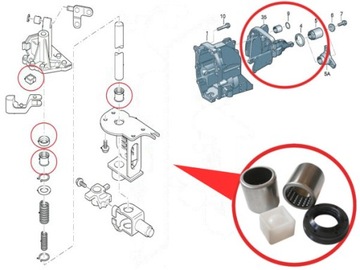 DO FORD TRANSIT MK6 MK7 VOLIČ KONEKTOR LOŽISKO