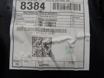 VW JETTA VI BOCZEK TAPICERKA DRZWI LEWY TYŁ 10-18