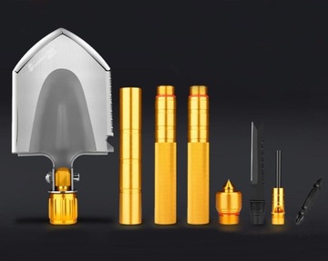 МЕГА военная лопата SURVIVAL складной мультитул НОЖ GOLD EDITION SP3