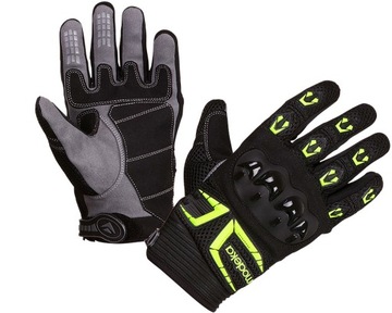 Rękawice motocyklowe MODEKA MX TOP r.11 czarno-neonowe