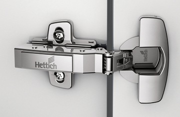 Накладная петля без пружины Hettich Sensys push open, направляющая с винтами