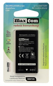 ОРИГИНАЛЬНАЯ АККУМУЛЯТОРНАЯ БАТАРЕЯ MAXCOM MM720 MM721 MM72X 800 мАч