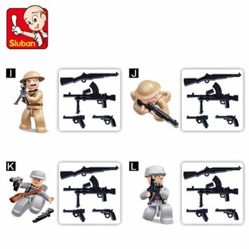 KLOCKI WOJSKO 1 FIGURKA MILITARNA, ŻOŁNIERZ 12 wz.