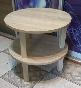 Круглый журнальный столик 60см журнальный столик из дуба Сонома