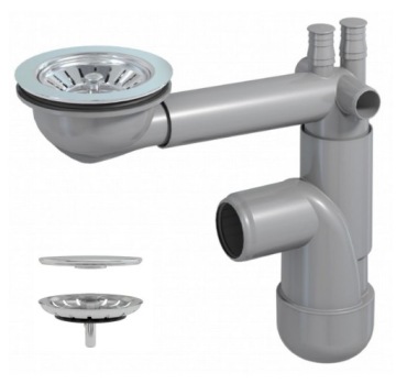 СИФОН НАСТЕННЫЙ РУКОВОДСТВЕННЫЙ 1 КОЛОКОЛЬЧИК ДЛЯ ГРАНИТНОЙ МОЙКИ