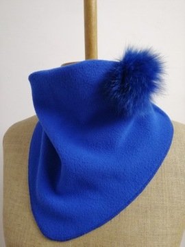 ПОЛЯРНЫЙ ШАРФ С ПОМПОНОМ ЛИСА