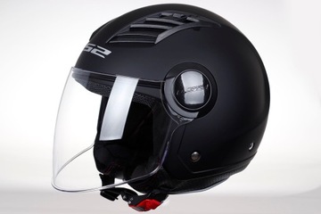 LS2 OF562 ШЛЕМ AIRFLOW ЧЕРНЫЙ MAT JET ОТКРЫТЫЙ