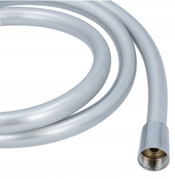 WĄŻ PRYSZNICOWY NATRYSKOWY 150 Wężyk Gładki PRYSZNICA WANNY Srebrny Gumo LK