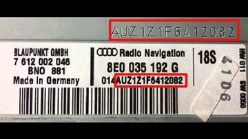 Код декодирования магнитолы AUDI#REMOTE ALL