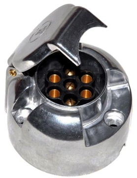 GNIAZDO HAKA PRZYCZEPY KEMPINGU 7 PIN METALOWE
