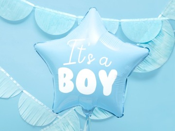 Balony dekoracje girlanda napis Boy ozdoby zestaw na Baby Shower CHŁOPIEC