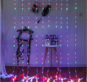 РОЖДЕСТВЕНСКАЯ ЕЛКА светильники LED мультишторы 3х2,4 водопад