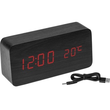 ELEKTRONICZNY TERMOMETR STACJA POGODY Z BUDZIKIEM