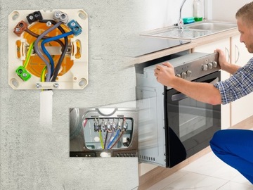 Коробка для подключения индукционной варочной панели, 3-фазная