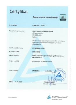 KOŁNIERZ PRZYŚCIENNY PRZEGUBOWY Ø83X6MM/Ø42,4MM, SZLIF NIERDZEWNY