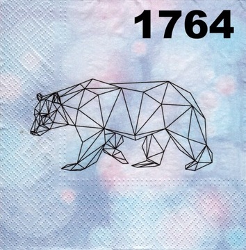 Serwetki do decoupage-1szt- ZWIERZĘTA-ZIMA-nr 1764
