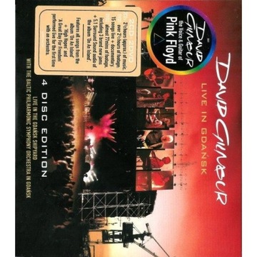 DAVID GILMOUR ( PINK FLOYD ) LIVE IN GDAŃSK 4 DISC
