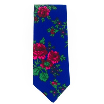 Синий НАРОДНЫЙ галстук, народное КАЧЕСТВО, подарок горцу